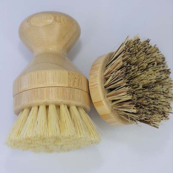 Natural eco friendly sisal bamboo dish brush with interchangeable heads - Picture 9 of 9